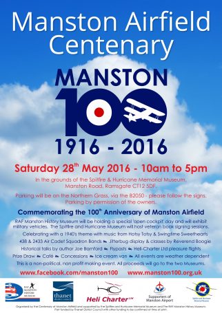 Manston Airfield Centenary A4 Poster RGB